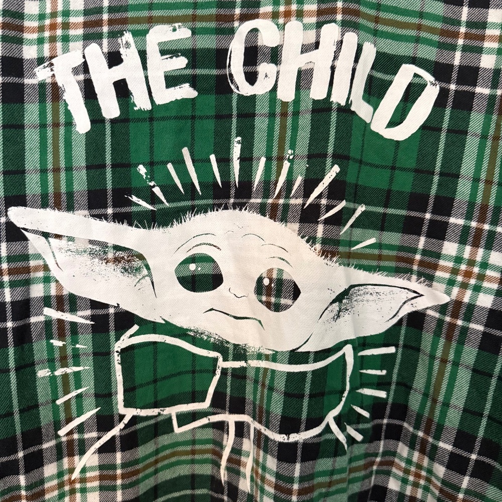 Cakeworthy Star Wars Groku Button up Flannel